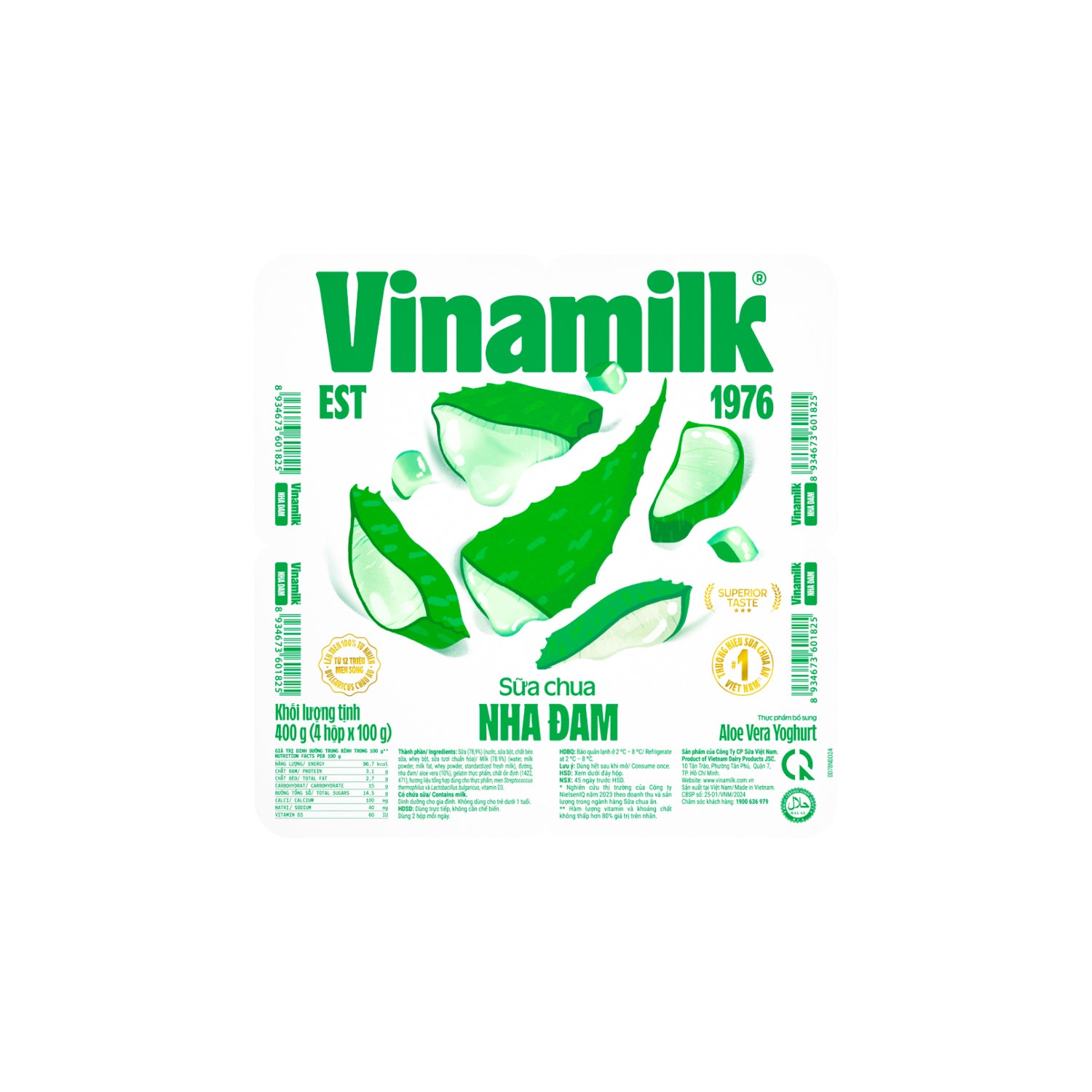 Vinamilk Aloe Vera Yogurt 3.5 oz