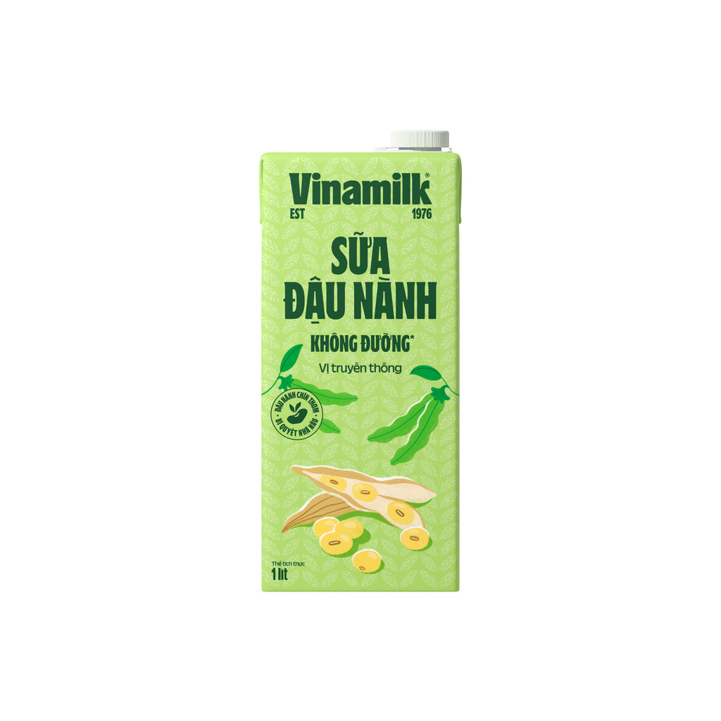 Vinamilk Soymilk with Fresh Milk Unsweetened - 33.8 fl oz
