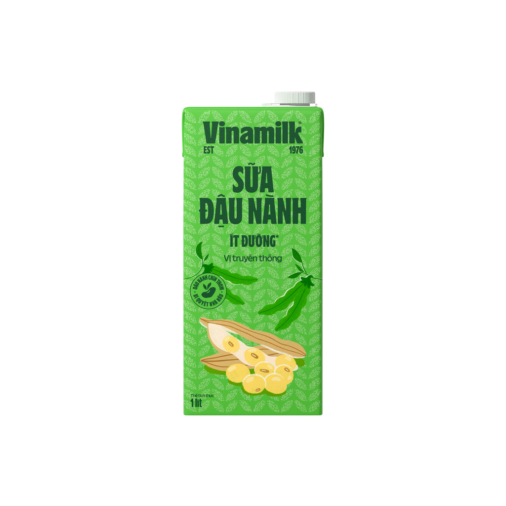 Vinamilk Soymilk with Fresh Milk Less Sugar -33.8 fl oz