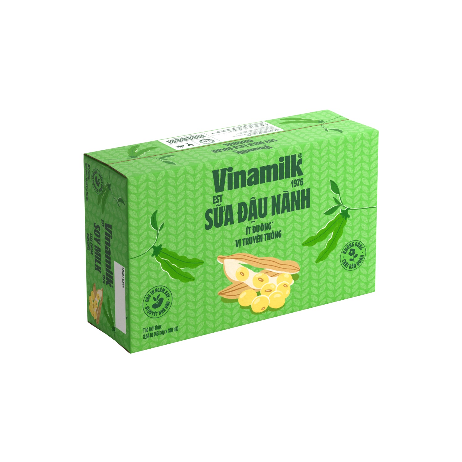 Vinamilk Soymilk with Fresh Milk Less Sugar -6.1 fl oz