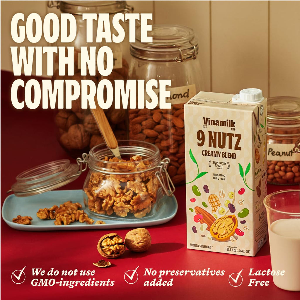 Vinamilk 9 Nutz Plant Milk Pack 6 Free Pack 2