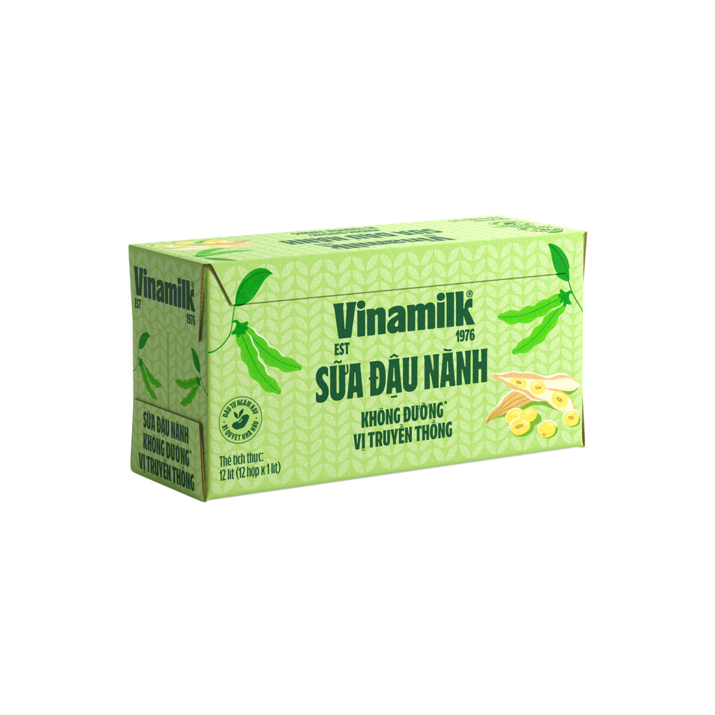 Vinamilk Soymilk with Fresh Milk Unsweetened - 33.8 fl oz