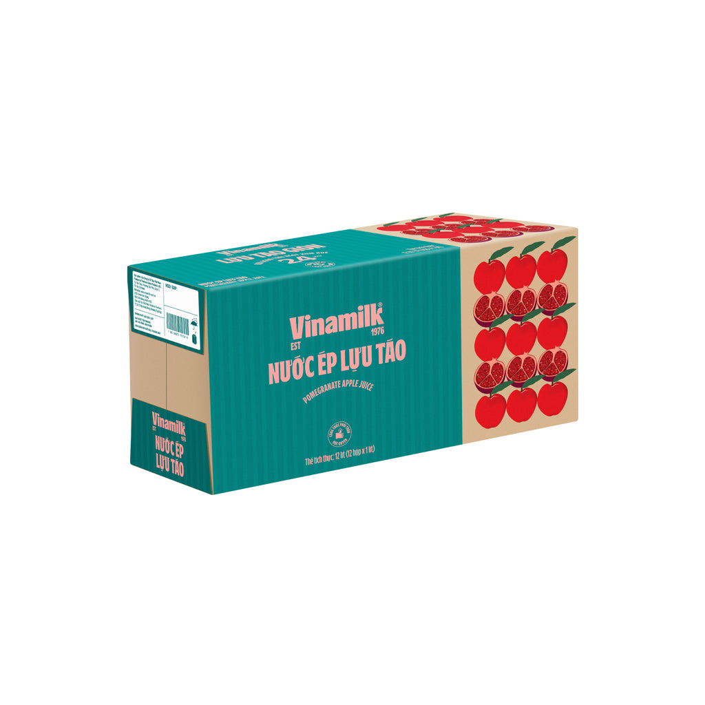 Vinamilk Fresh Juice Pomegranate & Apple - 33.8 fl oz